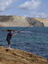 Fishing on the Luz Rocks, Algarve