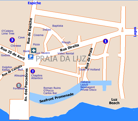 Luz General Street Map
